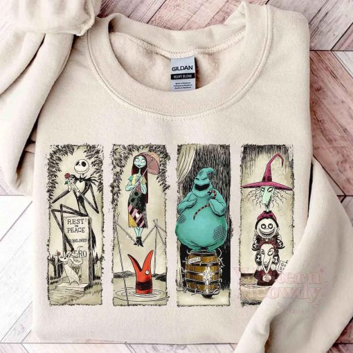 Sally Jack And Friends The Nightmare Before Christmas Shirt