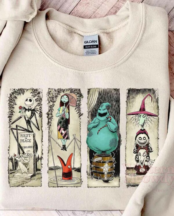 Sally Jack And Friends The Nightmare Before Christmas Shirt