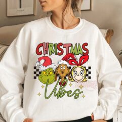 Grinch And Friends Christmas Vibes Sweatshirt Grinch And Friends Christmas Vibes Sweatshirt
