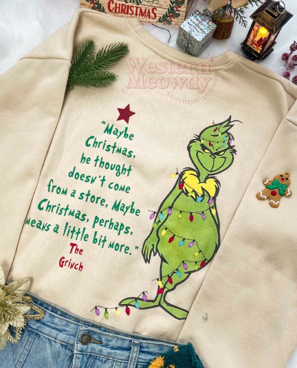 Funny Grinch Christmas Tree Sweatshirt