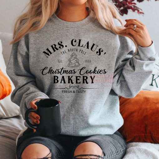 Mrs.Claus Christmas Cookies Bakery Christmas Sweatshirt