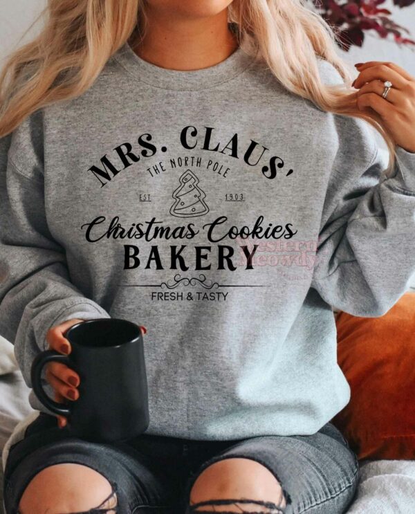 Mrs.Claus Christmas Cookies Bakery Christmas Sweatshirt