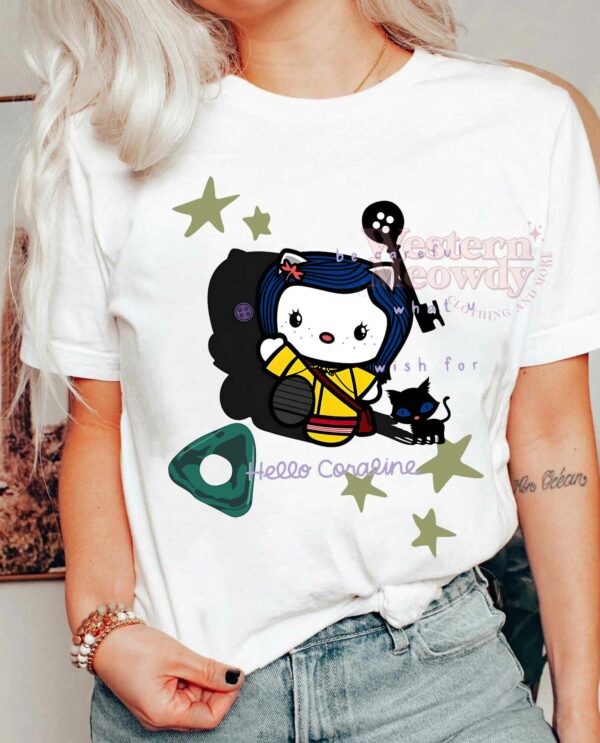 Coraline Hello Kitty Shirt