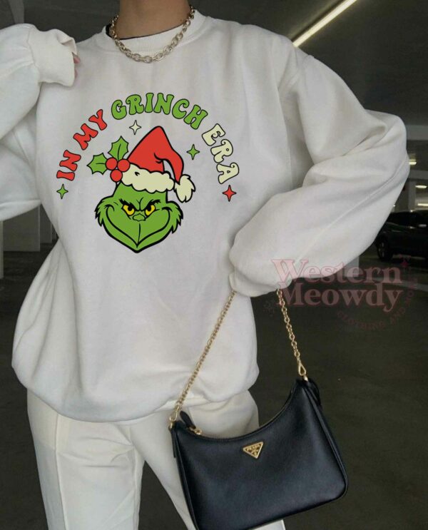 In My Grinch Era Grinch Face Sweatshirt