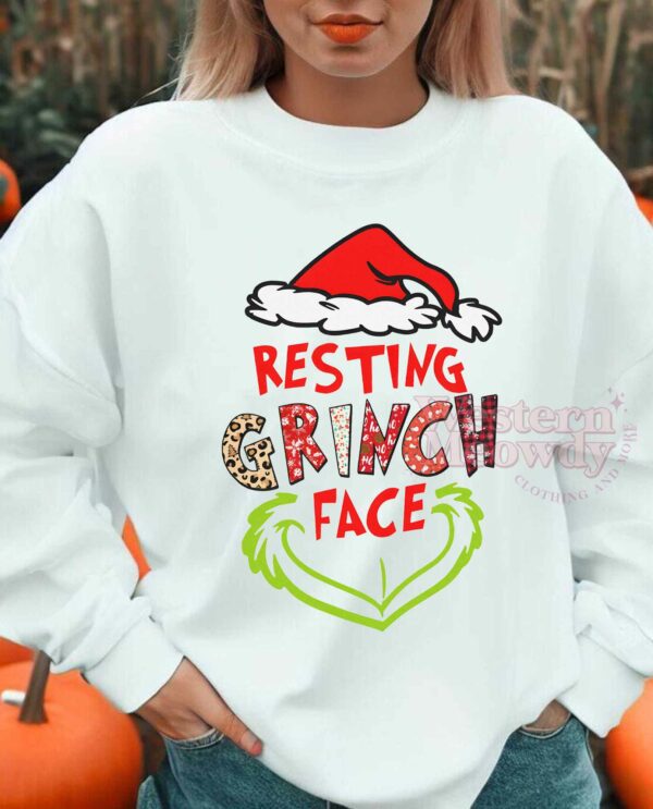Resting Grinch Face Sweatshirt