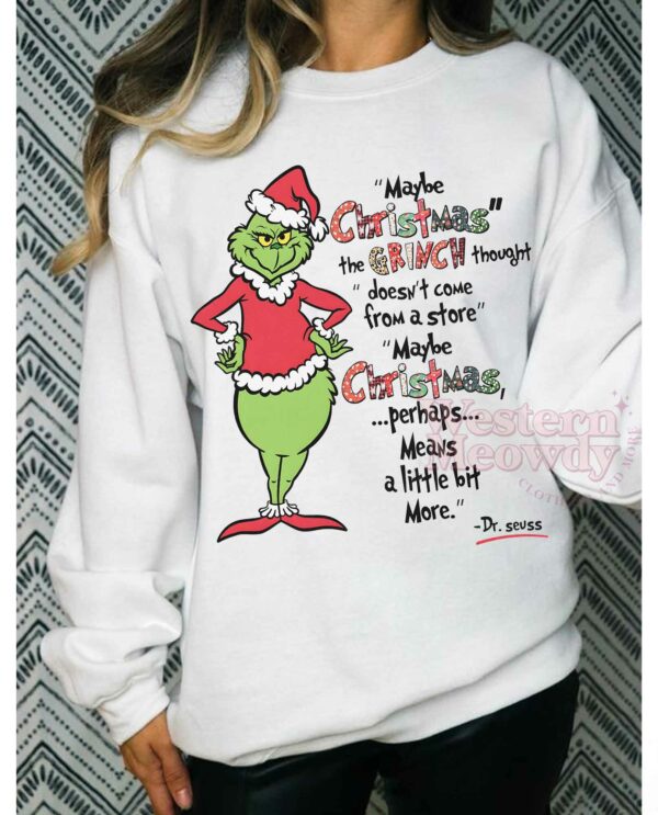 Christmas The Grinch Thought Sweatshirt