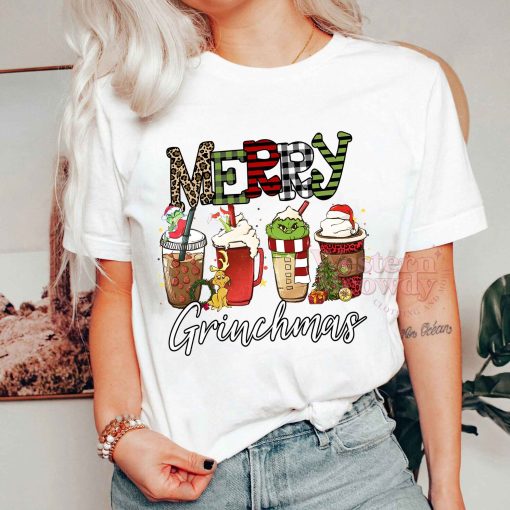 Merry Grinchmas Coffee Cups Sweatshirt