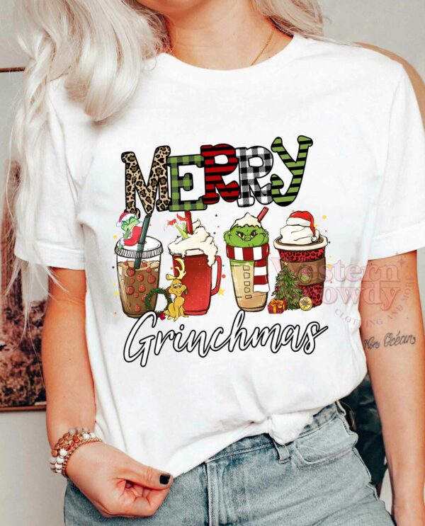 Merry Grinchmas Coffee Cups Sweatshirt