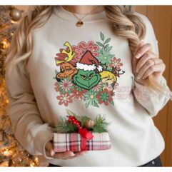 Grinch And Friend Faces Sweatshirt