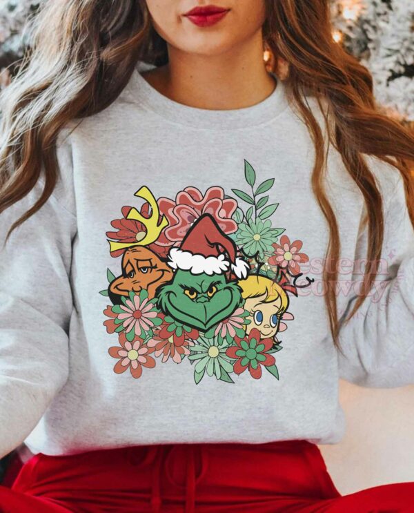 Grinch And Friend Faces Sweatshirt