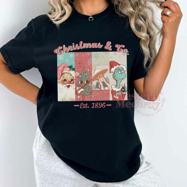Grinch Santa Christmas And Co Est 1896 Sweatshirt
