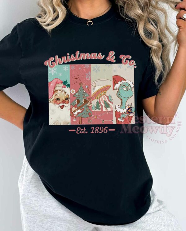 Grinch Santa Christmas And Co Est 1896 Sweatshirt
