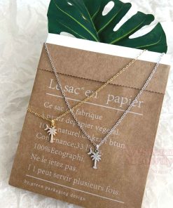 Palmetto Tree And Moon Necklace