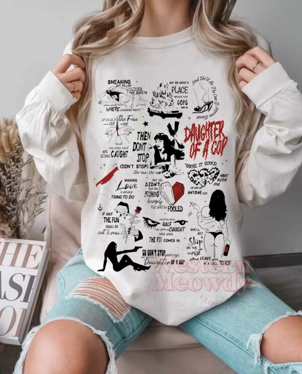 TV Girl Daughter of a Cop Lyric Shirt