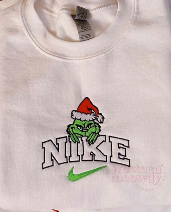 Grinchmas Christmas Embroidered Sweatshirt