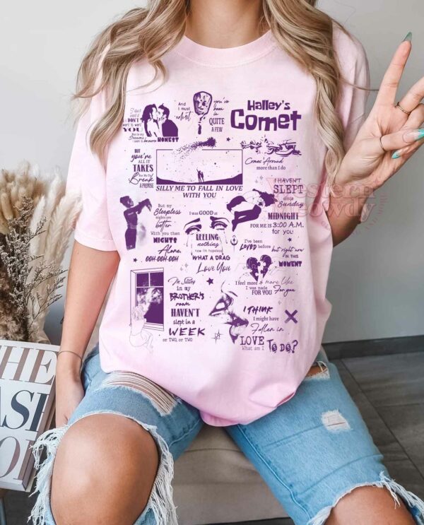 Billie Eilish Halley’s Comet Lyric Shirt