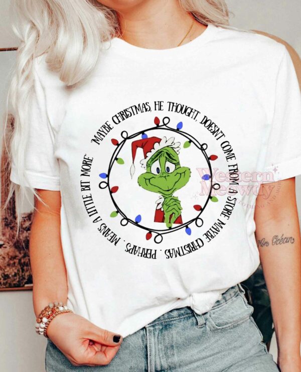 Cute Grinch Cartoon Christmas Sweatshirt