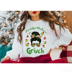 Just A Girl Who Loves Grinch Sweatshirt