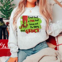 100% Grinch DNA Christmas Sweatshirt