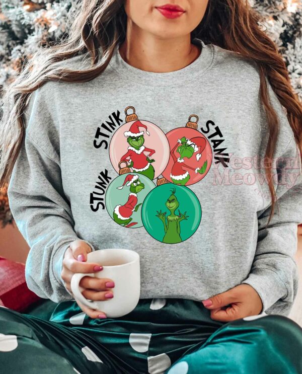 Grinch Stink Stank Stunk Balls Sweatshirt
