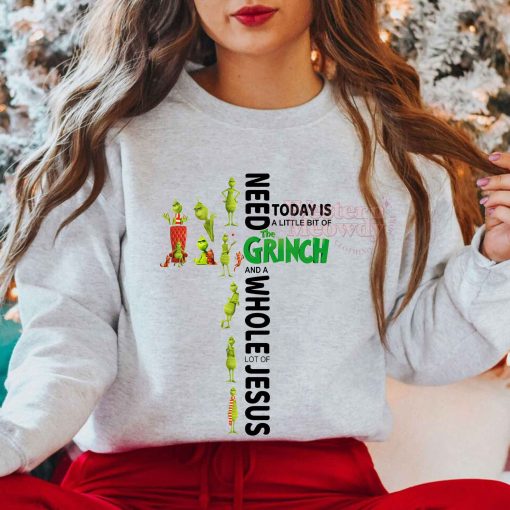 Grinch Jesus Christmas Sweatshirt