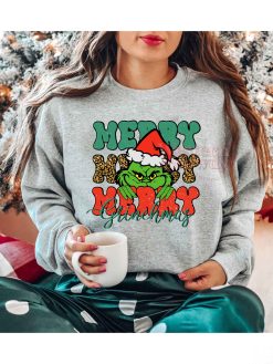 Grinch Merry Merry Merry Christmas Sweatshirt