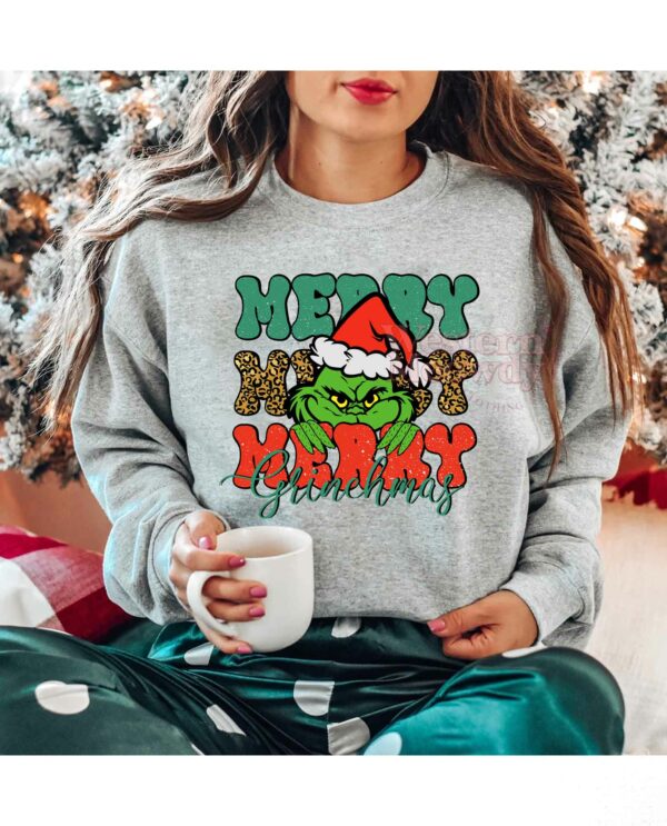 Grinch Merry Merry Merry Christmas Sweatshirt
