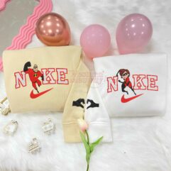 Elastigirl And Mr Incredible Couple Embroidered Sweatshirt