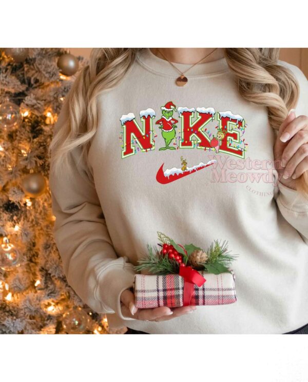 Grinch Snowman Christmas Sweatshirt