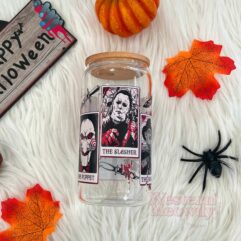 Halloween Killers Coffee Cups 16oz Libbey Glass