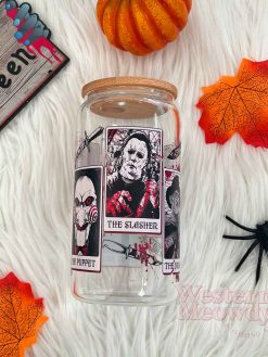 Halloween Killers Coffee Cups 16oz Libbey Glass