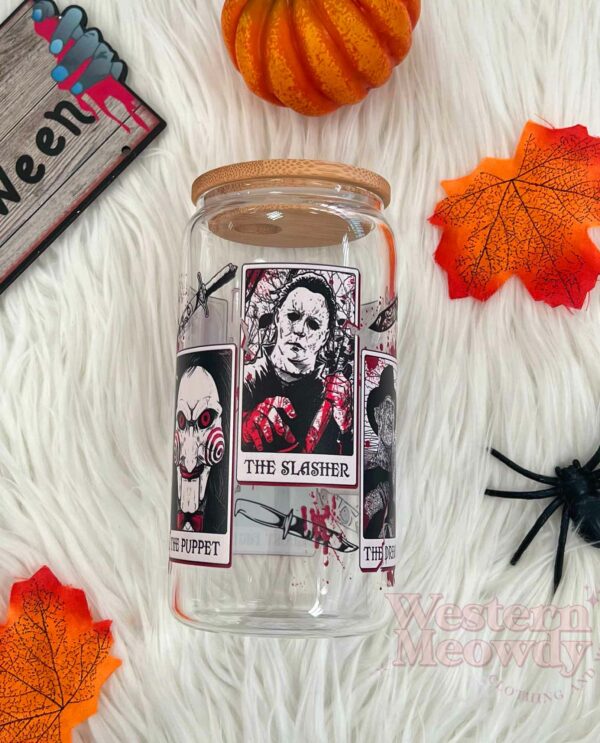 Halloween Killers Coffee Cups 16oz Libbey Glass