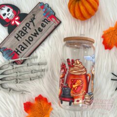 Harry Potter Hogwarts Houses Coffee Cups 16oz Libbey Glass