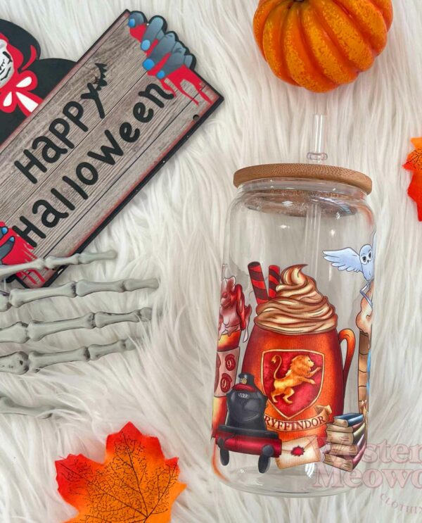 Harry Potter Hogwarts Houses Coffee Cups 16oz Libbey Glass