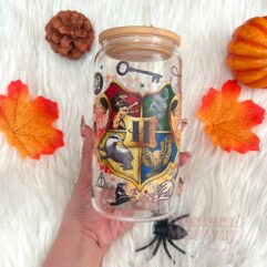 Hogwarts Houses Things Coffee Cups 16oz Libbey Glass