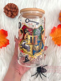 Hogwarts Houses Things Coffee Cups 16oz Libbey Glass