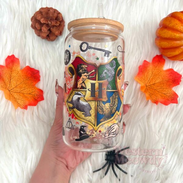 Hogwarts Houses Things Coffee Cups 16oz Libbey Glass