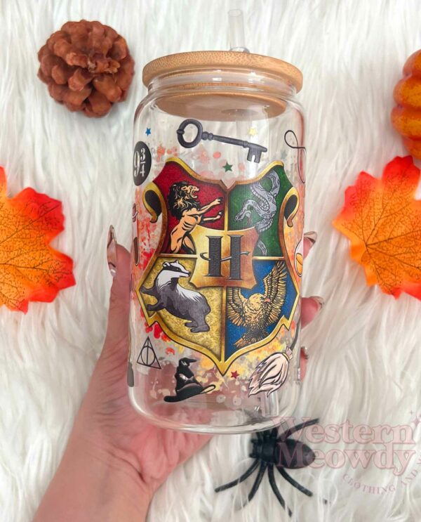Hogwarts Houses Things Coffee Cups 16oz Libbey Glass