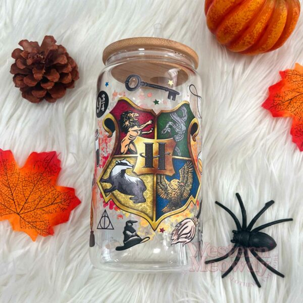 Hogwarts Houses Things Coffee Cups 16oz Libbey Glass
