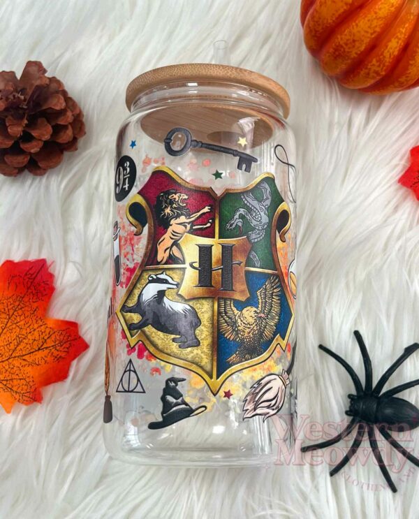 Hogwarts Houses Things Coffee Cups 16oz Libbey Glass