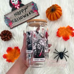 Halloween Killers Coffee Cups 16oz Libbey Glass