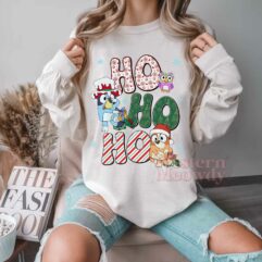Bluey Christmas Ho Ho Ho Sweatshirt Bluey Christmas Ho Ho Ho Sweatshirt