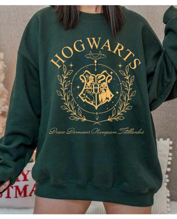 Harry Potter Hogwarts House 90s Line Art Sweatshirt
