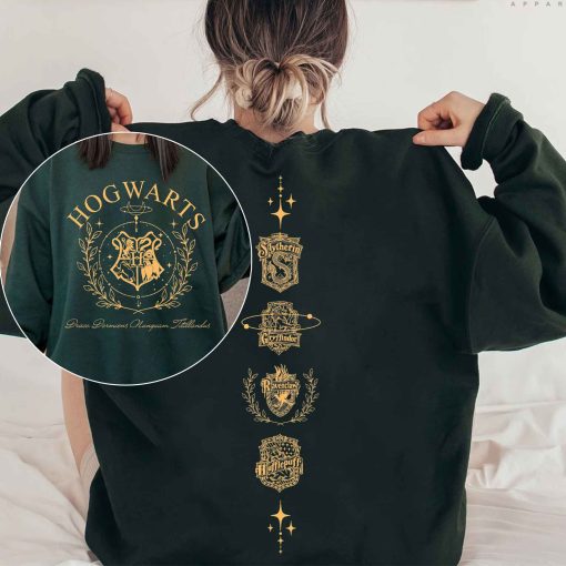Harry Potter Hogwarts House 90s Line Art Sweatshirt