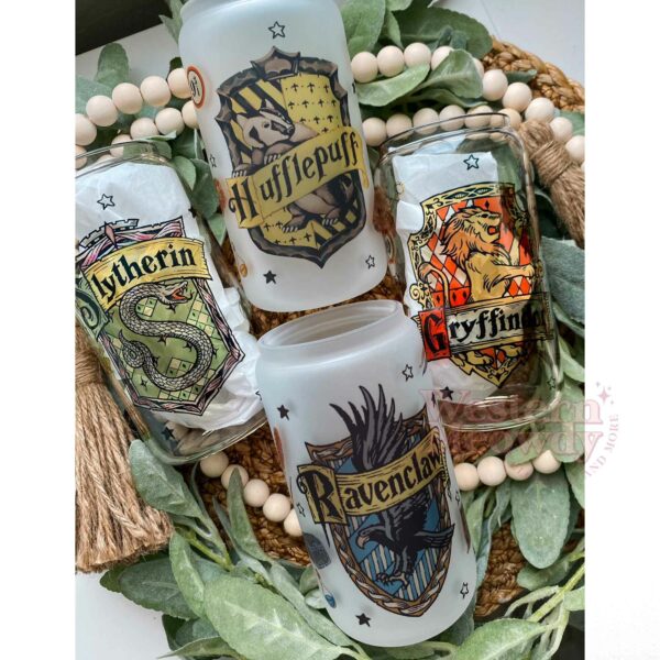Hogwarts Houses Harry Potter 16oz Libbey Glass