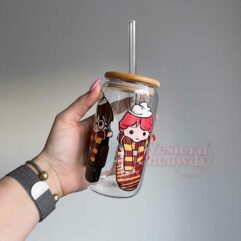 Harry Potter And Friends Coffee Cups 16oz Libbey Glass Can Wraps