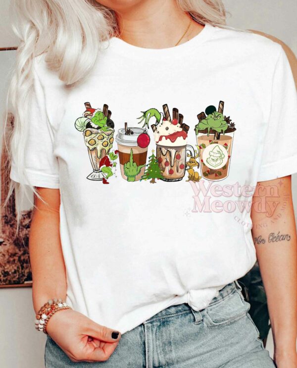 Grinch Coffee Lovers Coffee Cups Christmas Sweatshirt