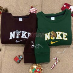 Lady and the Tramp Ver2 Couple Embroidered Sweatshirt