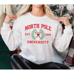 Christmas North Pole University Candy Est 1824 Sweatshirt