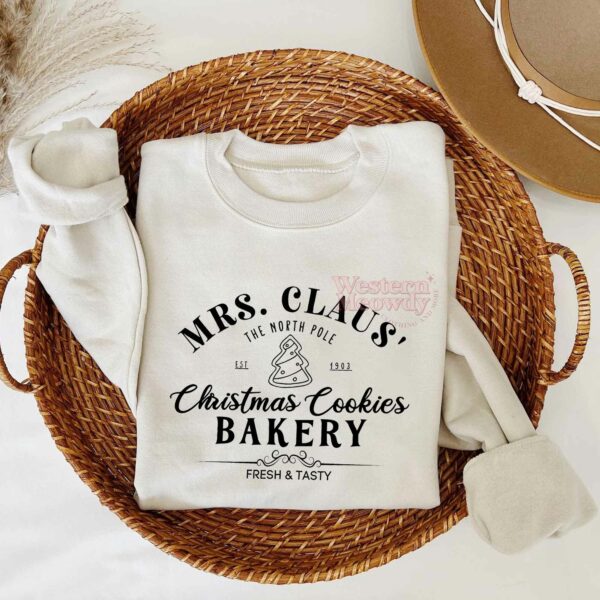 Mrs.Claus Christmas Cookies Bakery Christmas Sweatshirt